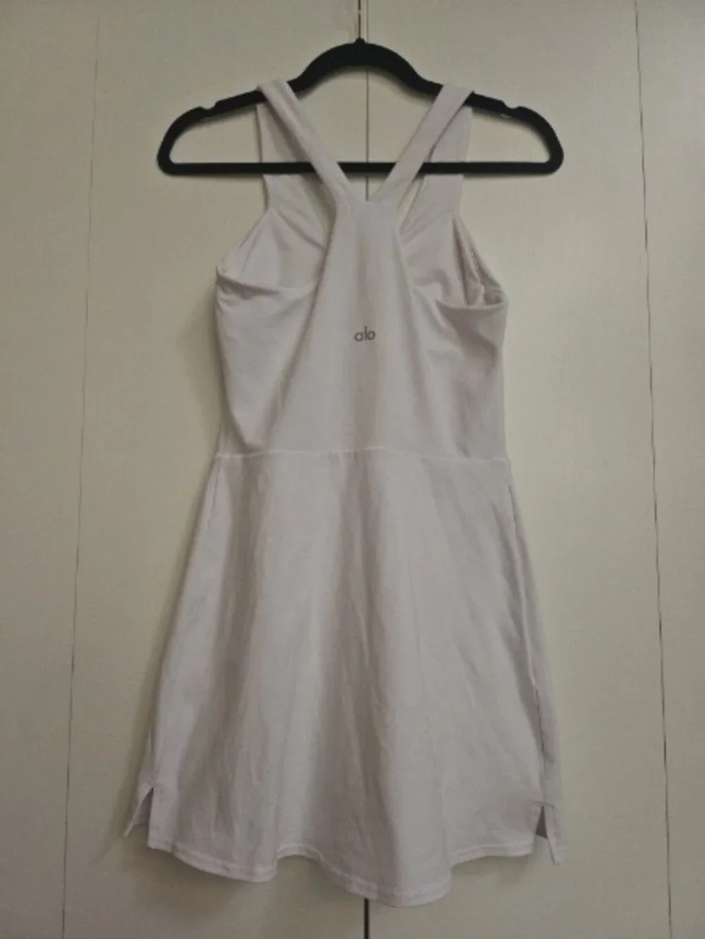 Alo Tennis Airbrush Dress in White